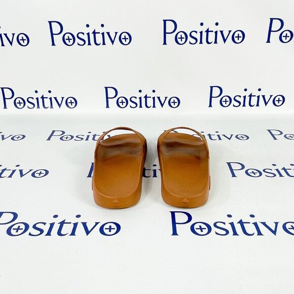 MCM Womens Cognac Monogram Print Rubber Slides US 7 EU 37 - Picture 5 of 7